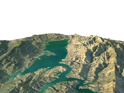 Landscape 3D Model Low-poly 3D model Low-poly 3D model