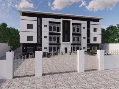 6 UNIT 2 BEDROOM PROPERTY DESIGN  3D model