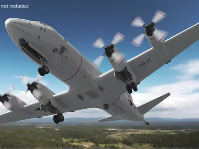  South Korea P3 Orion Anti Submarine Plane Simplified 