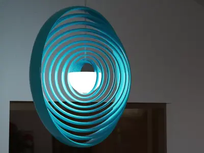 lampe light fixture with circular shape Free low-poly 3D model