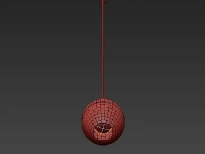 Midcentury Brass Pendant by Hans Agne Jakobsson 3D model