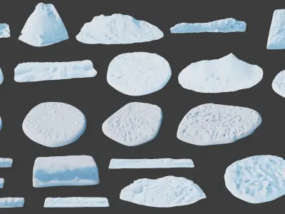  Easy Snow KitBash Pack 