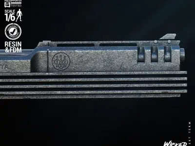 Wicked Movies Robocop Gun Tested for 3D printing 3D print model