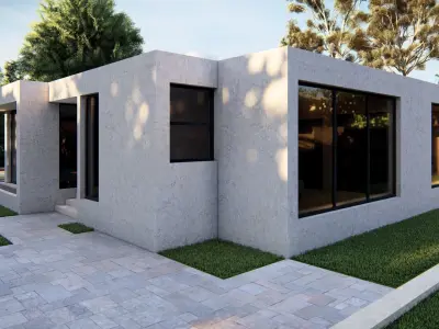 Casa Scene-villa-modern house 3D model