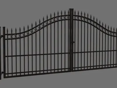 Gate 1C Low-poly 3D model