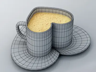 Heart Shape Cup Free 3D model