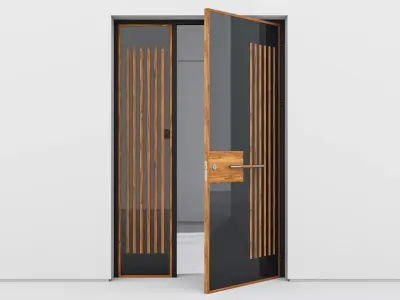 Aluminium door 85 3D model