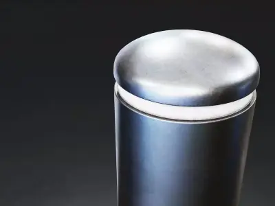 Metal Bollard Low-poly 3D model