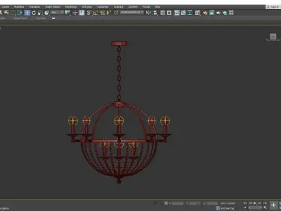 PENDOLO CHANDELIER Low-poly 3D model