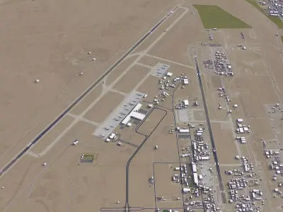 Erbil - Airport - EIA Low-poly 3D model