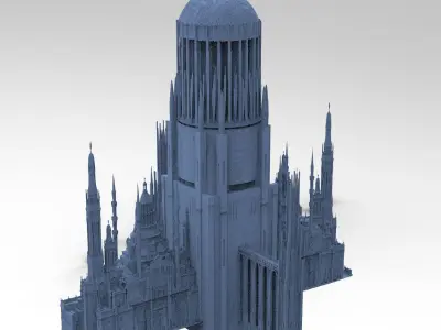 Advanced Civilization Tower Design 3  3D model