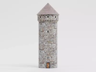 -Medieval Tower V3- 3D model