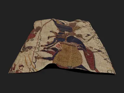 Bayeux Tapestry Low-poly 3D model