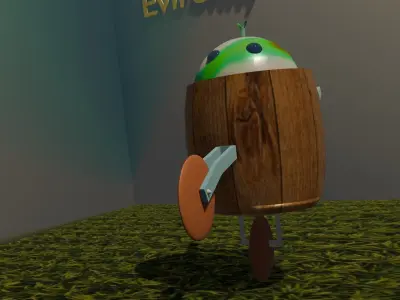 Evironny  model 001 Low-poly 3D model
