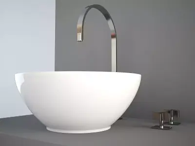 NIC Design Flavia wash-basin Low-poly 3D model