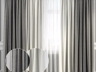 Curtain Set 131 3D model