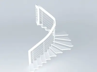 Bolt Staircase Wooden stairs Free 3D model