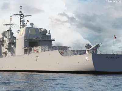  Arleigh Burke Class Destroyer USS CG-57 