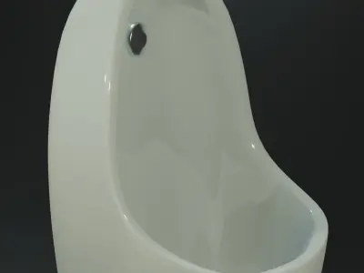 Urinal Free low-poly 3D model