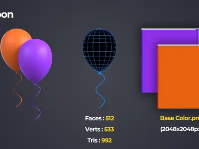 Halloween Pack Low-poly 3D model