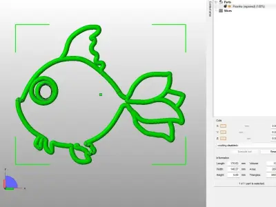 Aqua Feeder Piranha fish 3D print model