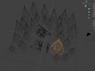 Cosy cottage in the woods Low-poly 3D model