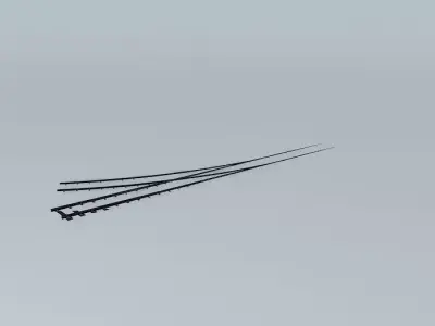 Eco Rail Dirty Yard Right Point Old Steam Days Free 3D model