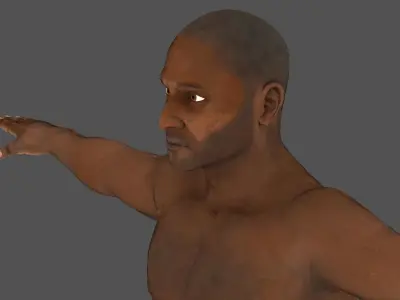 Human body lowpoly model  Low-poly 3D model