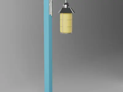 Street Lamp Low-poly 3D model