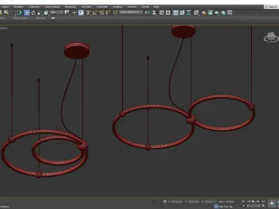 PLANETARY pendant light Low-poly 3D model