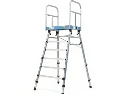 Versatile Scaffold Ladder 3D Model Pack with Ergonomic Design Low-poly 3D model
