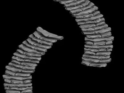 Mountain - stone staircase 12 3D model