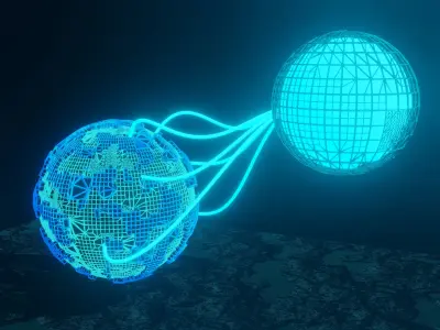 3D scifi planet model for game assets Low-poly 3D model