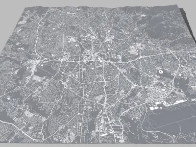 Cityscape Addis Ababa Ethiopia 3D model