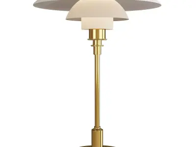 GLASS TABLE LAMP Low-poly 3D model buy