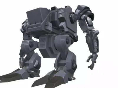 Battle mech robot falum 5B 3D model