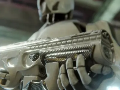 Robot Soldier Low-poly 3D model