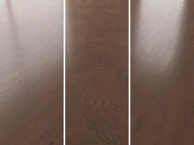 Parquet Oak Seal Brown WWL set 7 3D model