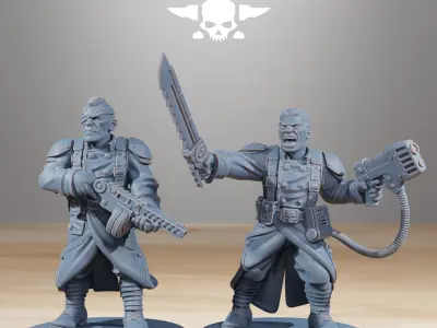 GrimGuard Combatants  3D print model