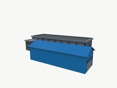 Industrial warehouse 3D model