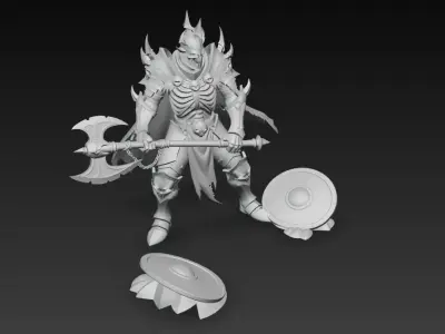 caballero esqueleto de fantasia  3D print model