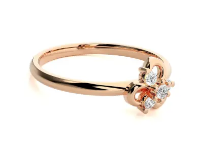 Women ring 3D print model 155
