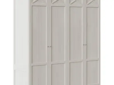 4-door wardrobe Verona 3D model