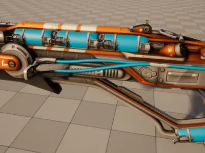 fission shotgun Low-poly 3D model