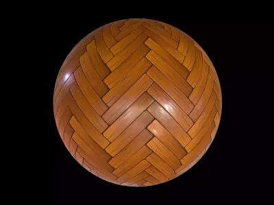 Wood Floor Stylized 2 Ground Seamless PBR Texture Texture