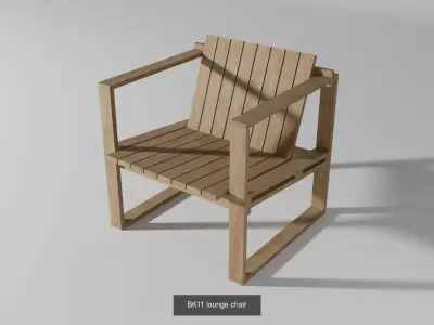 BK series chair-sofa-sunbed-table  3D Model Pack
