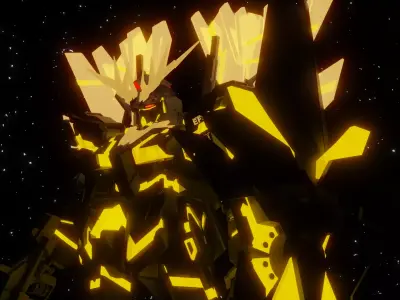 RX-0 N Unicorn Gundam 02 Banshee Norn 3D model