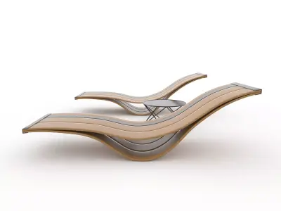 Sun Lounger 07 3D model