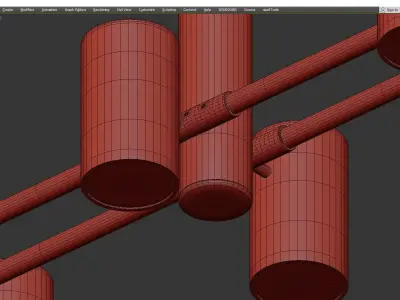 OUTER Low-poly 3D model