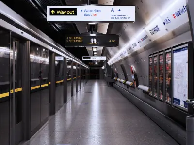 London Underground Station - Southwark 3D model